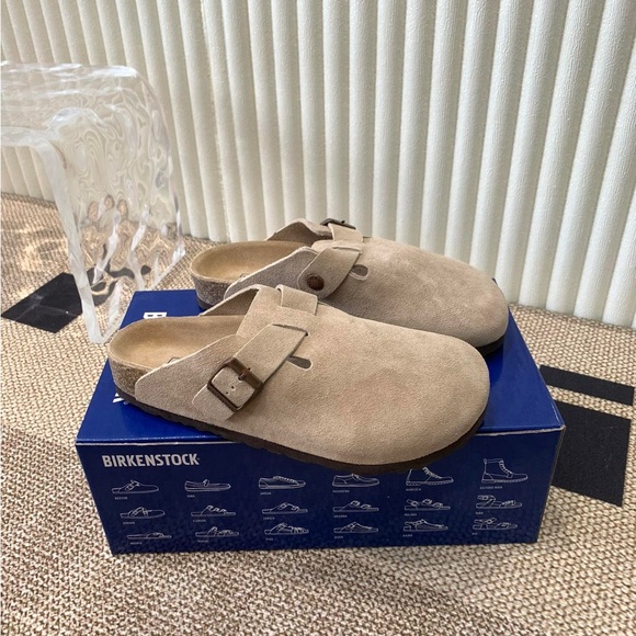 Birkenstock Women's Tan Suede Mules - Picture 3 of 9